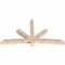 Ekena Millwork Alberta Smooth Timber Gable Bracket, Douglas Fir, 96"W x 52"H x 5 1/2"D x 5 1/2"F, 13/12 Pitch GBW096X52X0606ALB00SDF - alternate 4